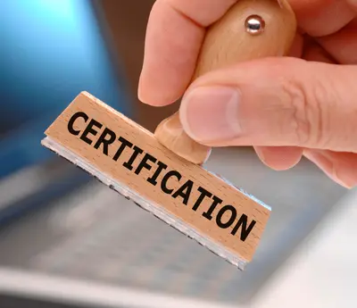 obtention de la certification délivrée par l'INRS